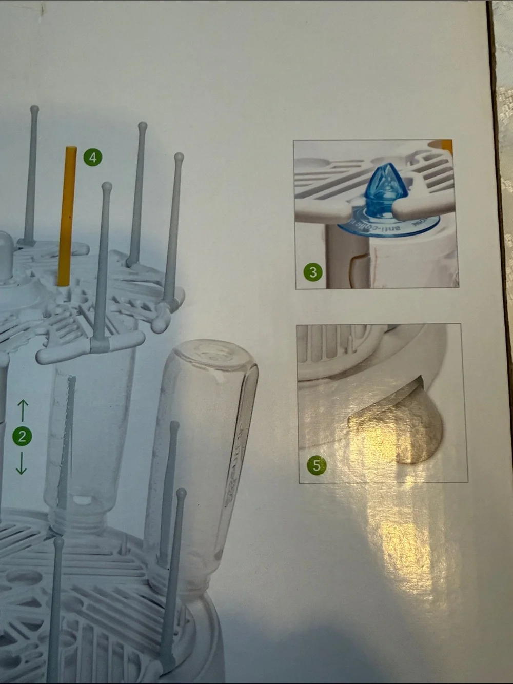 Munchkin White Spinning High Capacity Bottle Drying Rack